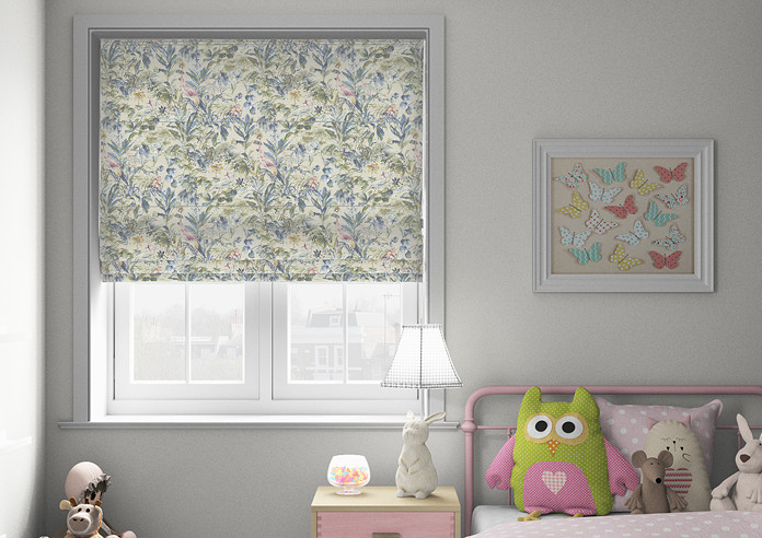 Paradise, Saxon Blue - Roman Blind - Image 3